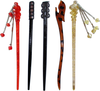 

supersede Combo of Multi Color Juda Sticks Bun Stick(Multicolor)