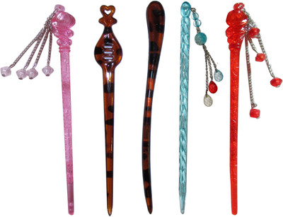 

pronunciation Combo of Multi Color Juda Sticks Bun Stick(Multicolor)
