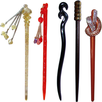 

maintenance Combo of Multi Color Juda Sticks Bun Stick(Multicolor)