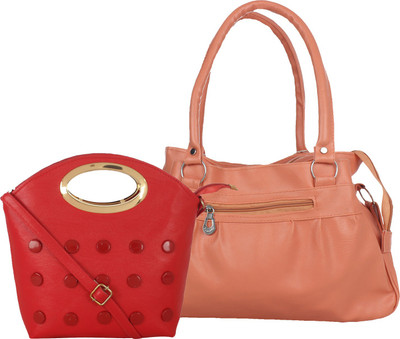 

Element Cart Hand-held Bag(Red, Tan)