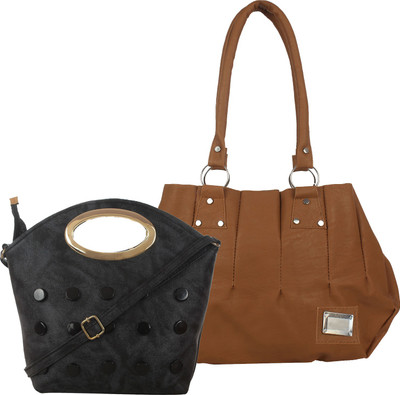 

Element Cart Hand-held Bag(Black, Brown)