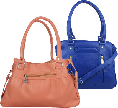 

Element Cart Hand-held Bag(Blue, Tan)