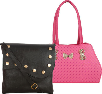 

Element Cart Sling Bag(Black, Pink)