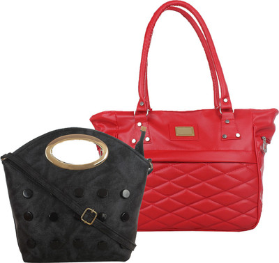 

Element Cart Hand-held Bag(Black, Red)