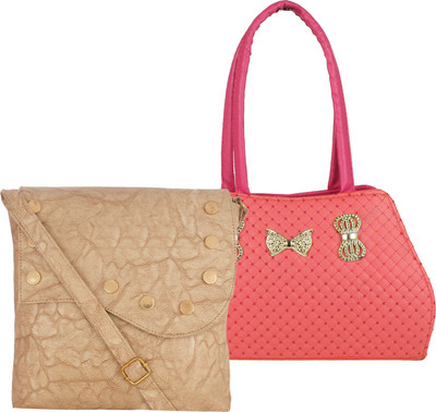 

Fillin Cart Sling Bag(Beige, Pink)