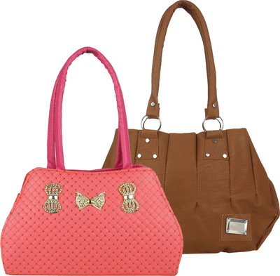 

Fillin Cart Shoulder Bag(Brown, Pink)