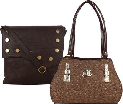Fillin Cart Sling Bag(Brown, Brown)
