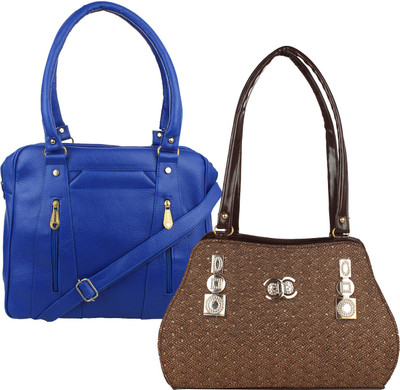

Element Cart Hand-held Bag(Blue, Brown)