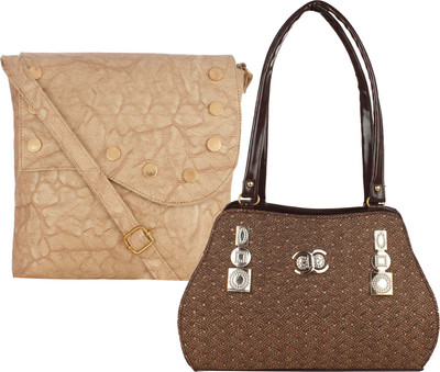 

Element Cart Sling Bag(Beige, Brown)