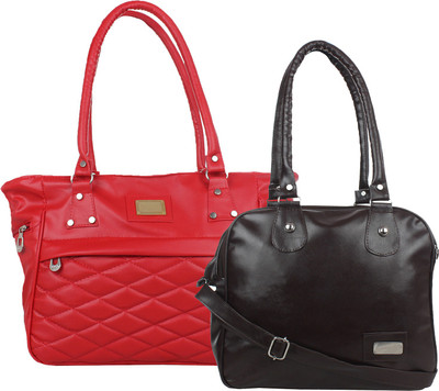 

Fillin Cart Shoulder Bag(Brown, Red)