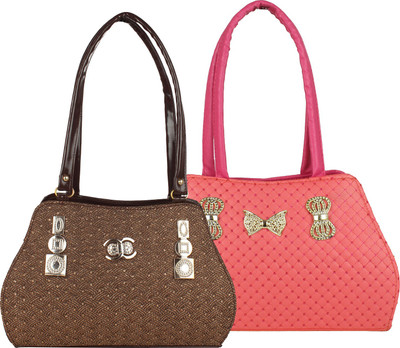

Fillin Cart Shoulder Bag(Brown, Pink)