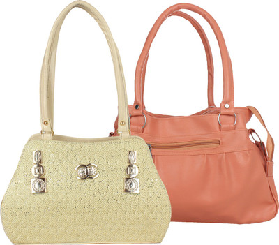 

Element Cart Hand-held Bag(Beige, Tan)