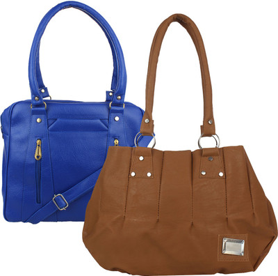 Element Cart Hand-held Bag(Blue, Brown)