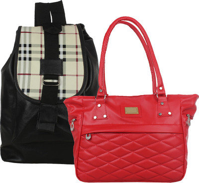 

Fillin Cart Shoulder Bag(Black, Red)