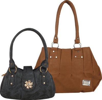 

Fillin Cart Shoulder Bag(Brown, Black), Black;brown