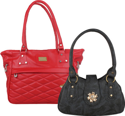 

Fillin Cart Shoulder Bag(Black, Red)