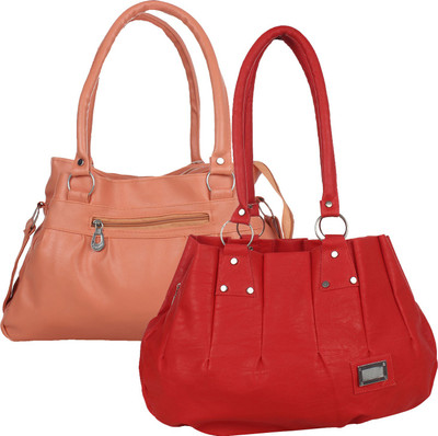 

Element Cart Hand-held Bag(Red, Tan)