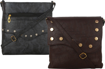 

Fillin Cart Sling Bag(Brown, Brown)