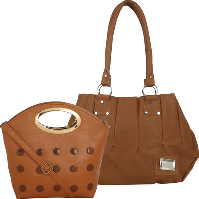 

Fillin Cart Shoulder Bag(Brown, Brown)