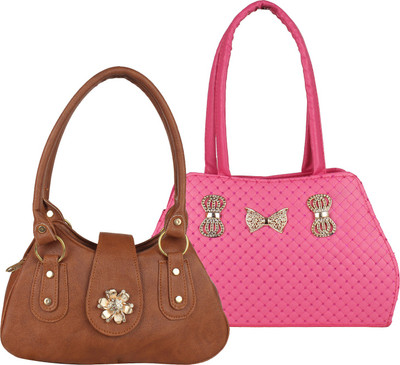 

Fillin Cart Shoulder Bag(Brown, Pink)