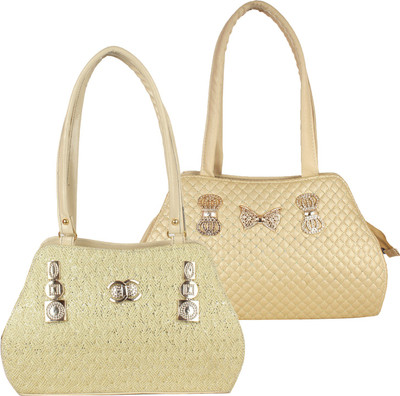 

Fillin Cart Shoulder Bag(Beige, Gold)