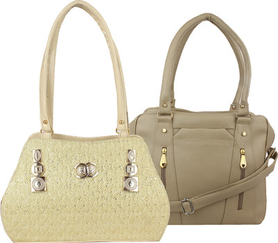 

Fillin Cart Hand-held Bag(Beige, Beige)