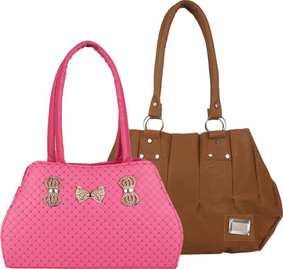 

Fillin Cart Shoulder Bag(Brown, Pink)