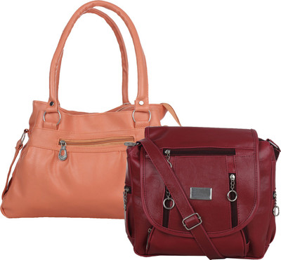 

Element Cart Sling Bag(Tan, Maroon), Maroon;tan