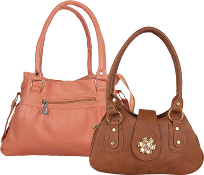 

Element Cart Hand-held Bag(Brown, Tan)