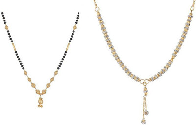 Chrishan Alloy Gold-plated Multicolor Jewellery Set(Pack of 1)