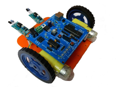 

Embeddinator Line Follower Robotic DIY Kit (Programmable)(Blue)