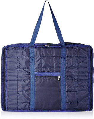 

RK Brands Quilt Bag Jumbo Attachi Bag in Parachute Material, Blanket Cum Suitcase Bag, Storage Bag Luggage Cover(Large, Navy Blue)
