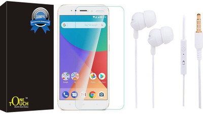 One Touch Screen Protector Accessory Combo for Redmi A1(Transparent)