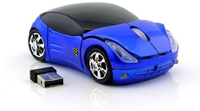 

Microware Cool Sport Car Shaped Mouse 2.4GHz Wireless Car Mouse Wireless Optical Gaming Mouse(2.4GHz Wireless, Blue)