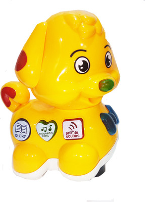 

TALKING GANESHA Musical Dog with 2 Stories, 3 Children Songs, 10 Animal Sounds, Lights & Music Toy For Kids - Multicolor(Multicolor)