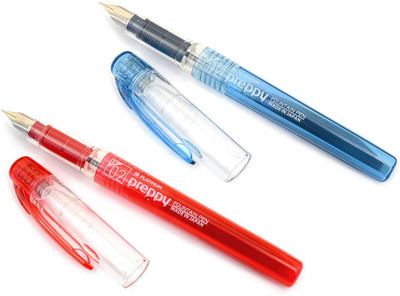 

Platinum Preppy 02 Extra Fine Nib Blue & Red Fountain Pen(Pack of 2)