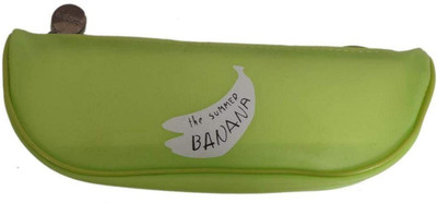 

PeppyBasket pencil pouch fruit desgin Art Artificial Leather Pencil Box(Set of 1, Green)