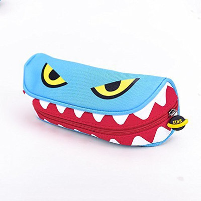 

PeppyBasket pencil pouch Monster Desgin Art Polyester Pencil Box(Set of 1, Blue)