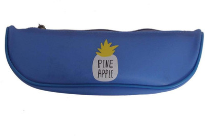 

PeppyBasket pencil pouch fruit desgin Art Artificial Leather Pencil Box(Set of 1, Blue)