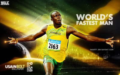 

Usain Bolt Fine Quality Sports Wall Poster Fine Art Print(12 inch X 18 inch, Rolled)