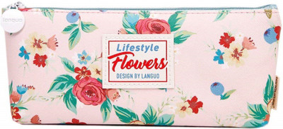 

Languo Flower Blossom Blac Pouch(Pink)