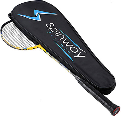 

Spinway Professional , Hot Melt , Lightweight (With cover bag ) Yellow Strung Badminton Racquet(G1 - 4 Inches, 84 g)