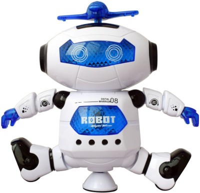 

Reglox 360° Dancing & Music Naughty Robot(White, Blue), Blue;white