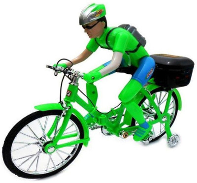 

crazy toys Green Plastic Racing Cycle Bike(Green)