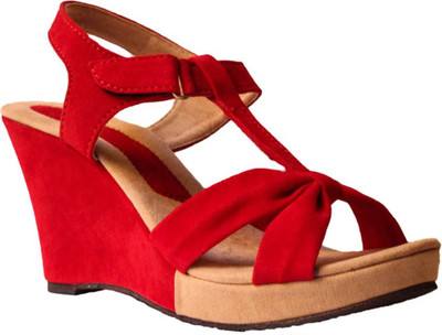 

Saffey Women Red Wedges