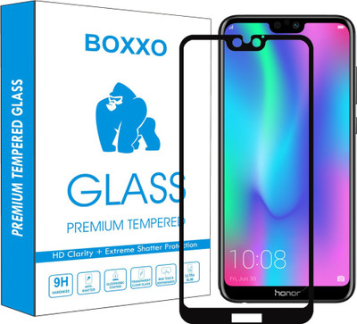 Boxxo Edge To Edge Tempered Glass for Honor 9N(Pack of 1)