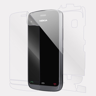 Snooky Front and Back Screen Guard for Nokia C5 03(Pack of 1)