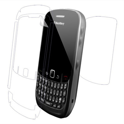 Snooky Front and Back Screen Guard for Blackberry Curve 8520(Pack of 1)