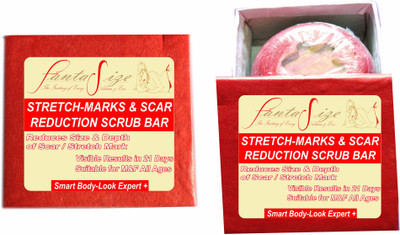 

FANTASIZE POWERFUL STRETCH MARKS REDUCTION CREAM, SCAR REPAIR & TUMMY SKIN TIGHTENING & TONING HERBAL CREAM SCRUB BAR : SAY NO MARKS, ERASER OF UGLY SCARS & STRETCH MARKS REMOVAL CREAM SCRUB BAR Scrub(100 g)