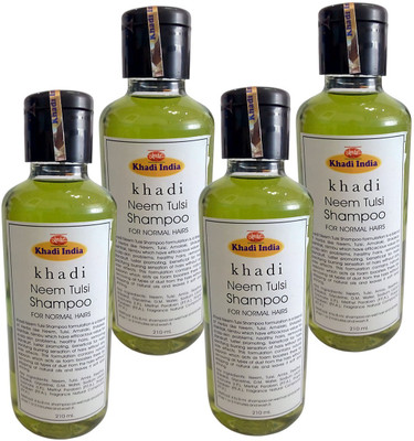 

Khadi Neem Tulsi Shampoo (Pack of 4)(210 ml)